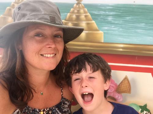 Amanda King and son