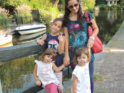 Stefania and her daughters, Giorgia, Alice and Diana