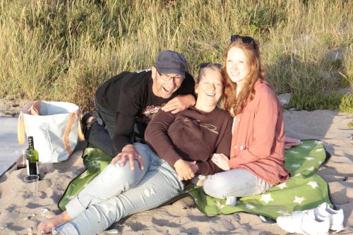 Unsere Familie am Strand von Dranske