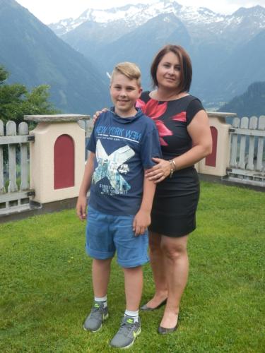 Mein Sohn Simon und ich