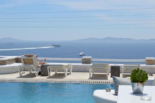 sea view from the pool!
