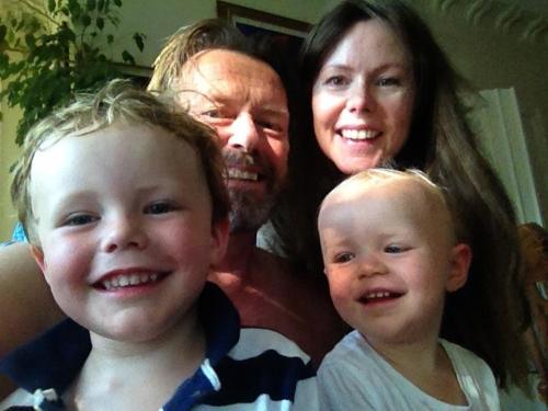 Sara, Morten and our small helpers